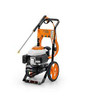 Stihl RB 200 gas-powered pressure washer cleaning driveway