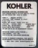KOHLER PA-CV742-3001 - CV742 E16 BASIC HDAC 25H (Replaces PA-CV742-3042 & PA-CV732-3035)