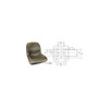 Rotary 13344 18" HIGH BACK SEAT BLACK BLACK
