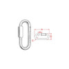 Rotary 16987 QUICK LINK OVAL LONG