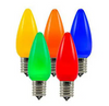 LED C9 Multi Opaque - Smooth Multicolor - 25PK