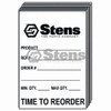 Time To Reorder Tag (Pack of 50)