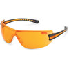 Eyewear, Black W/ Orange Lens