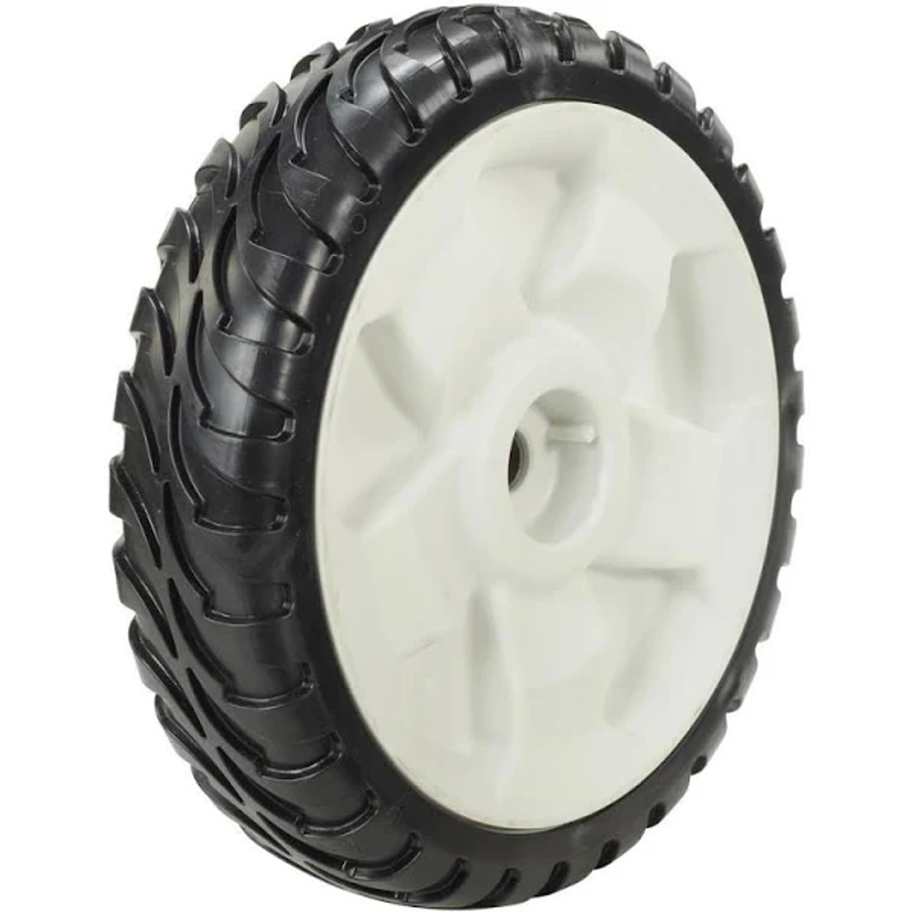 The Toro brand has long been synonymous with quality, and Toro s quality standards begin with high quality components, like this wheel assembly. Made of durable polypropylene, this 8 in. wheel assembly is a long-lasting and highly functional replacement for Toro lawn mowers.