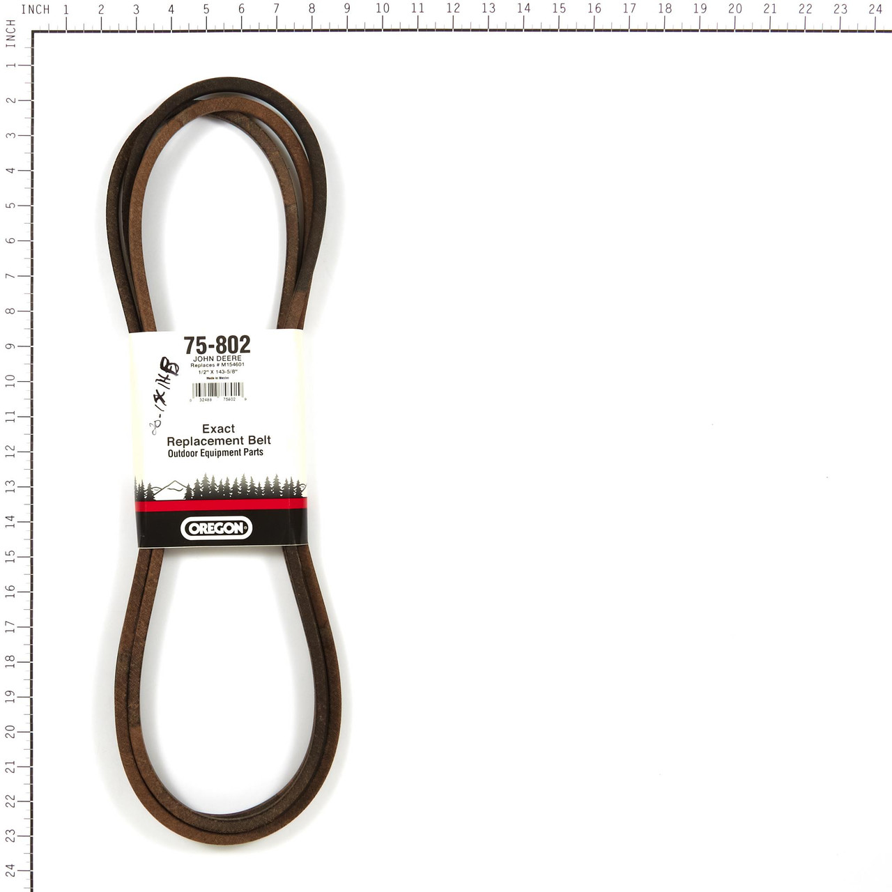 BELT,JOHN DEERE M154601,1/2 X - 75-802