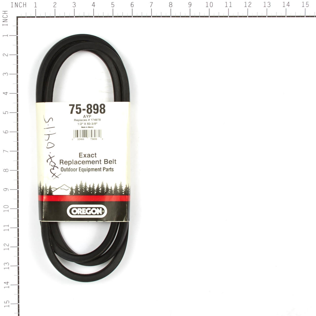 BELT,AYP 174978,1/2 X 83-3/8 - 75-898