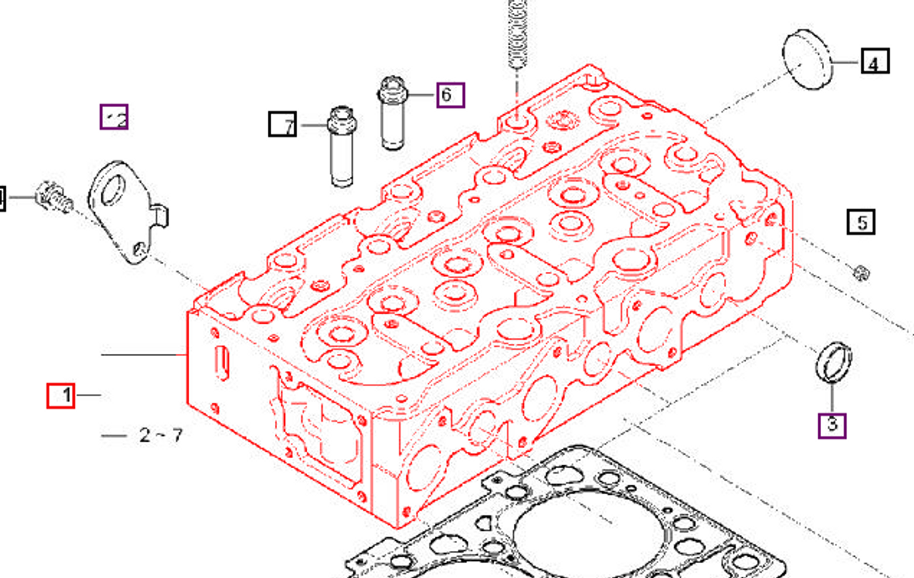 ASSY Head, Cylinder - E5763A0304 package std