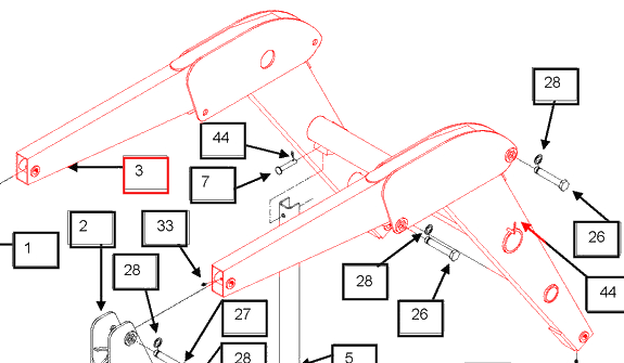 BOOM Assembly - KMW11003027