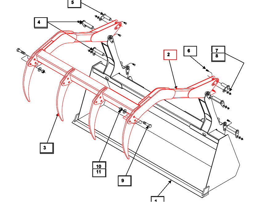 Grapple Swing Arm Assembly - KMW13031035 package std