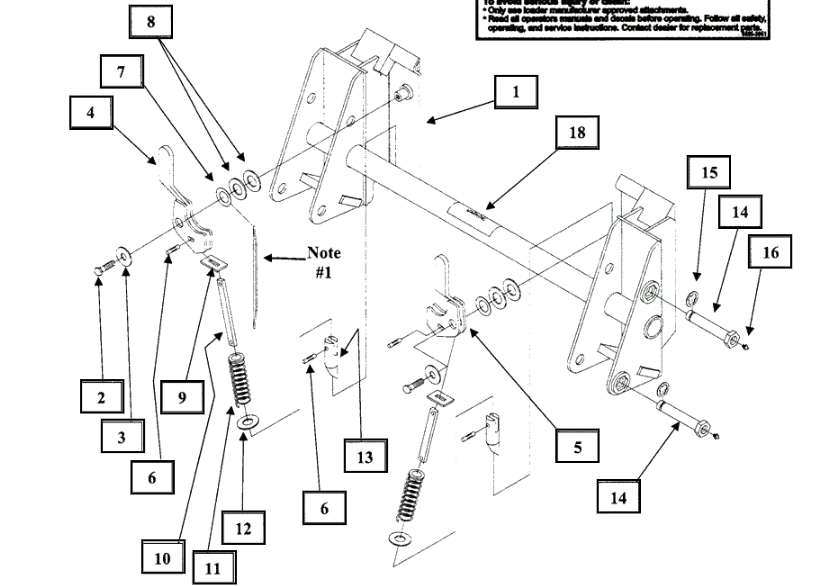 SKID Steer Tool Carrier Attach - KMW13043087 package std