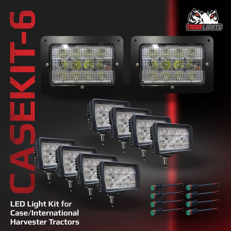 Stens CASEKIT-6 - Tiger Lights LED Light Kit Case/IH Steiger 4wd