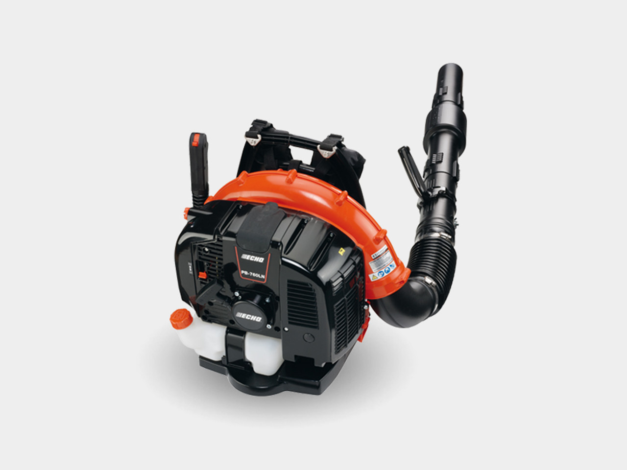 Landscaper using Echo PB-760 gas-powered blower on a large property