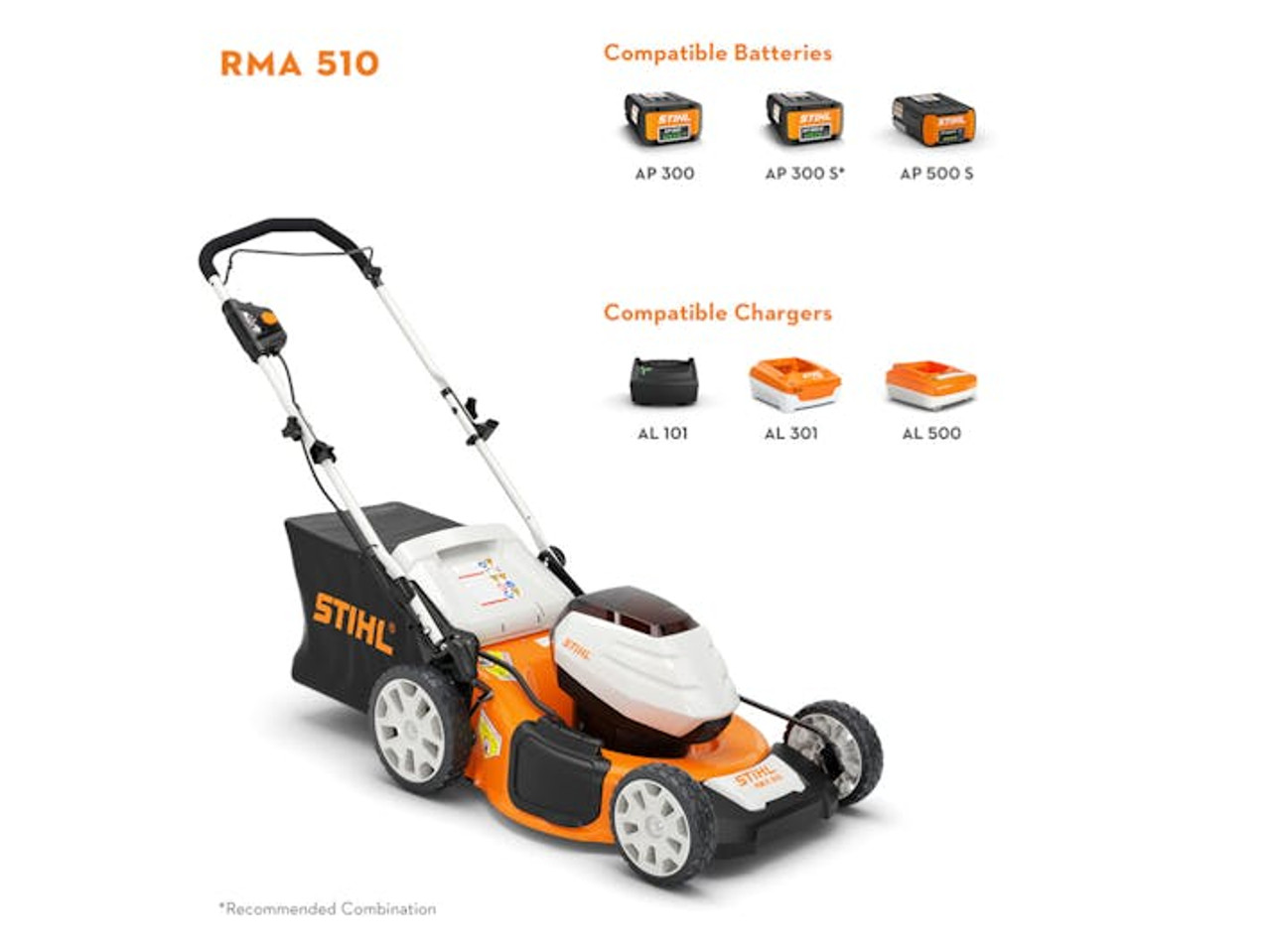 STIHL RMA 510 - LITHIUM ION LAWN MOWER 21" (UNIT ONLY)