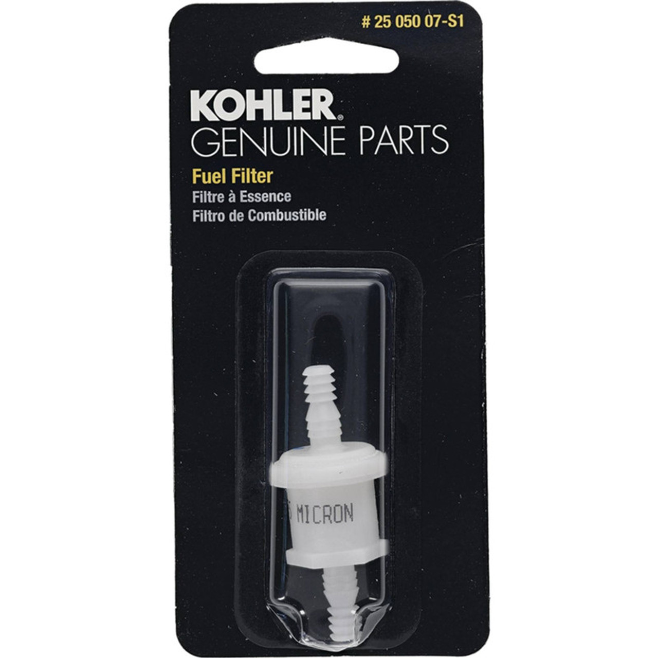 Stens 055-912 Kohler OEM Carded Fuel Filter - (Alternate part for Kohler 25 050 07-S1)