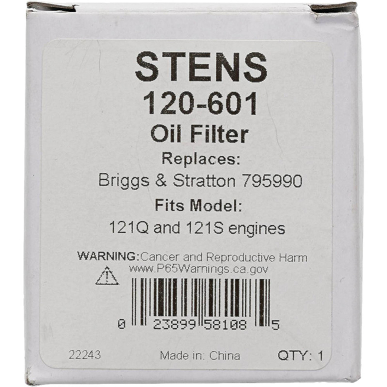 Stens 120-601 Oil Filter - (Alternate part for Briggs 795990)