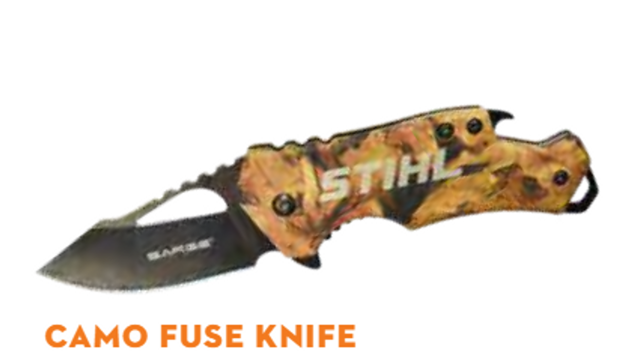 Stihl 8403057 Camo Fuse Knife (Case of 6)
