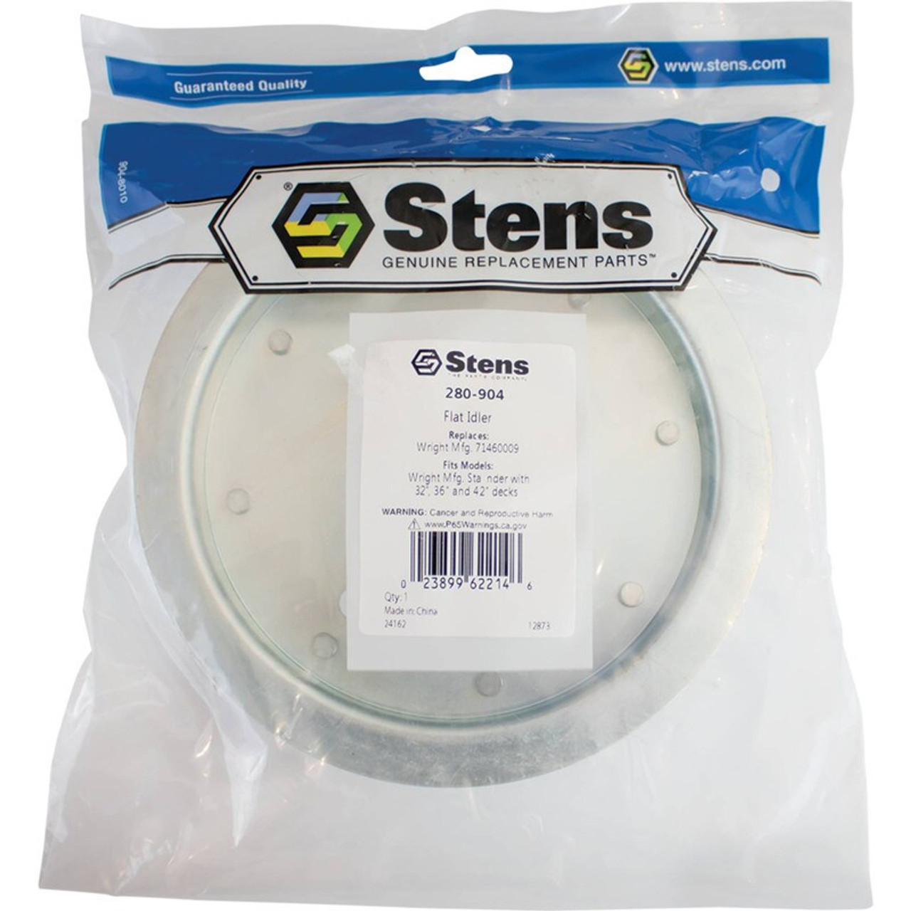 Stens 280-904 Flat Idler (Replaces Wright Mfg.71460009) Stens 280-904 Flat Idler (Replaces Wright Mfg.71460009)