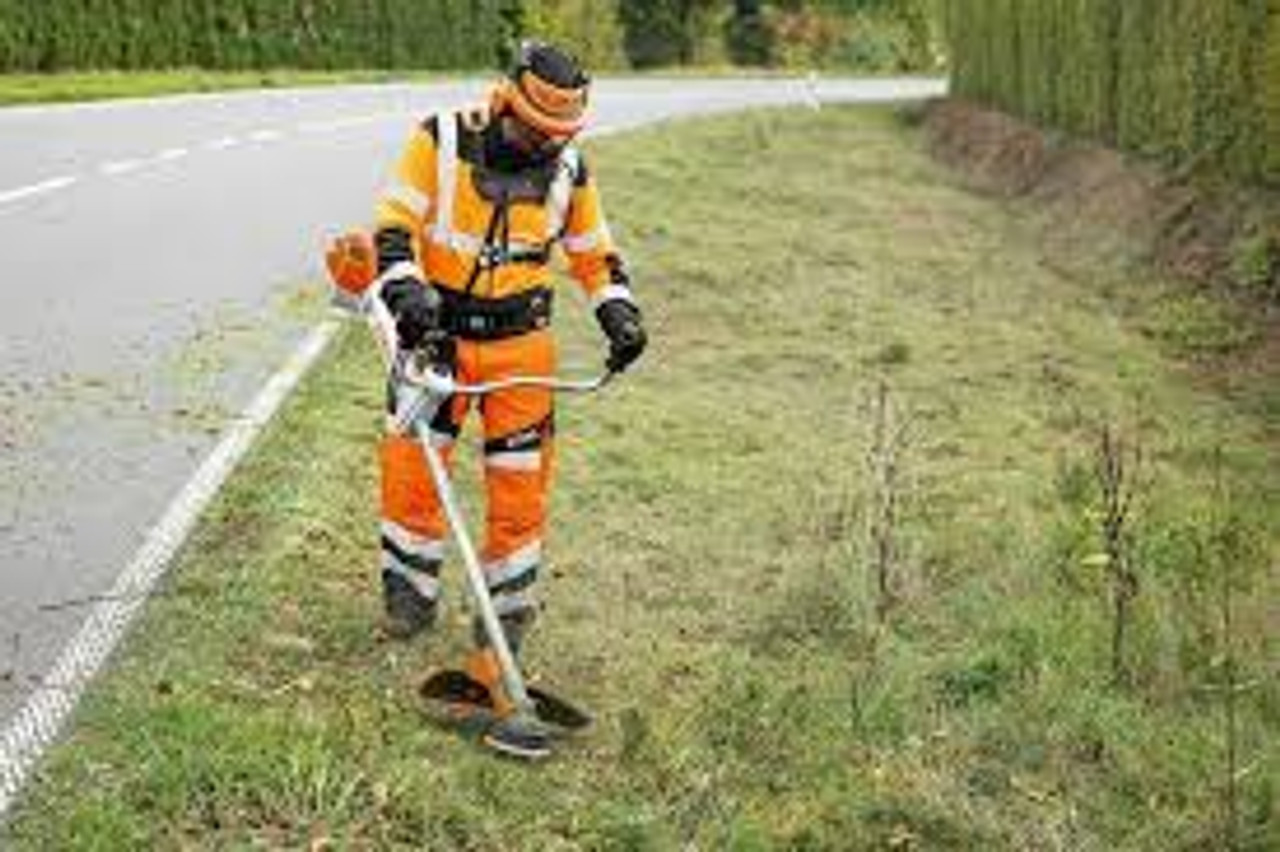 FS 561 C-EM clearing saw in action for land management