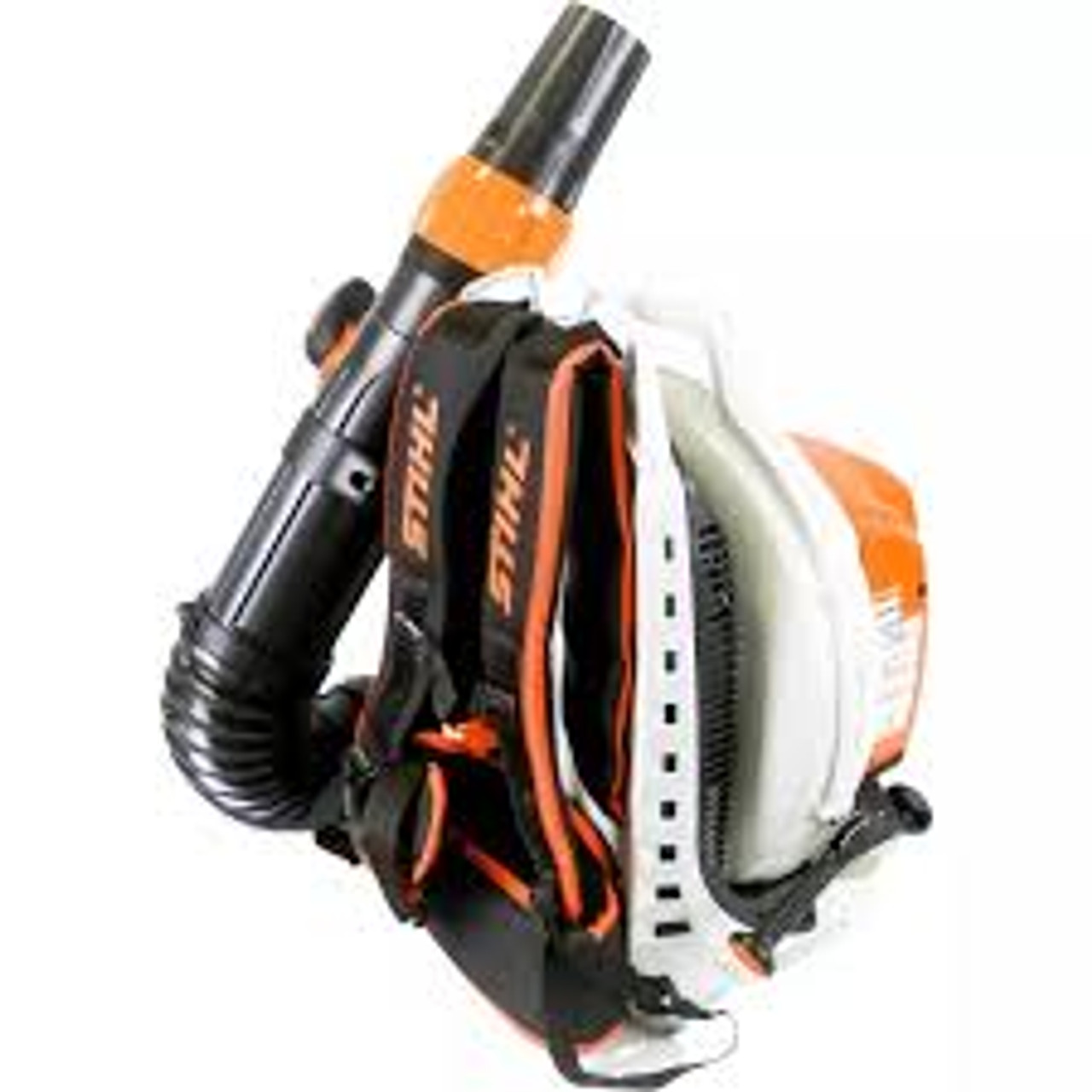 Professional landscaper using Stihl BR 800 C-E for large cleanup job Professional landscaper using Stihl BR 800 C-E for large cleanup job