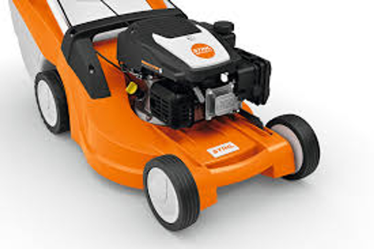Stihl RM 453 T lawn mower with grass catcher box