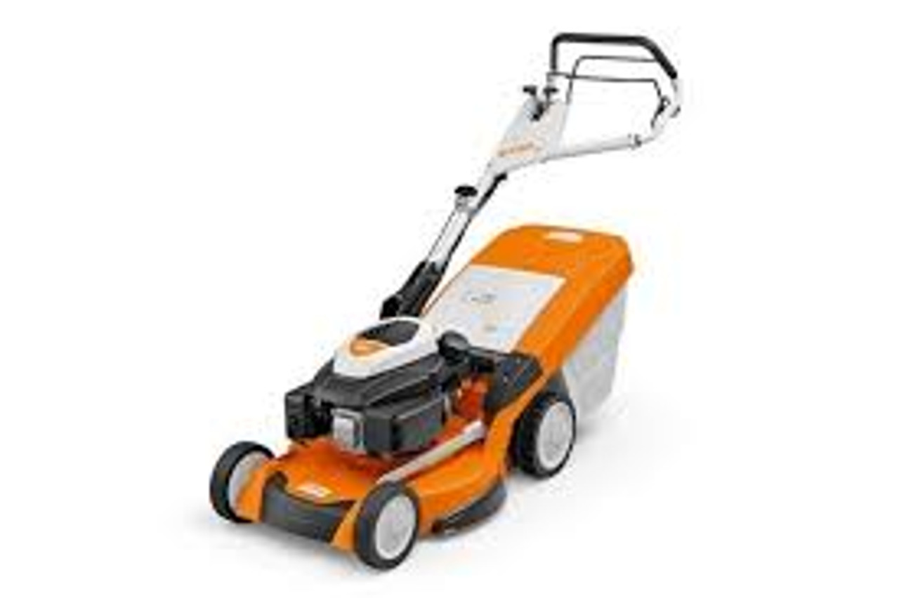 Stihl RM 655 VS 21-inch lawn mower with large grass catcher box