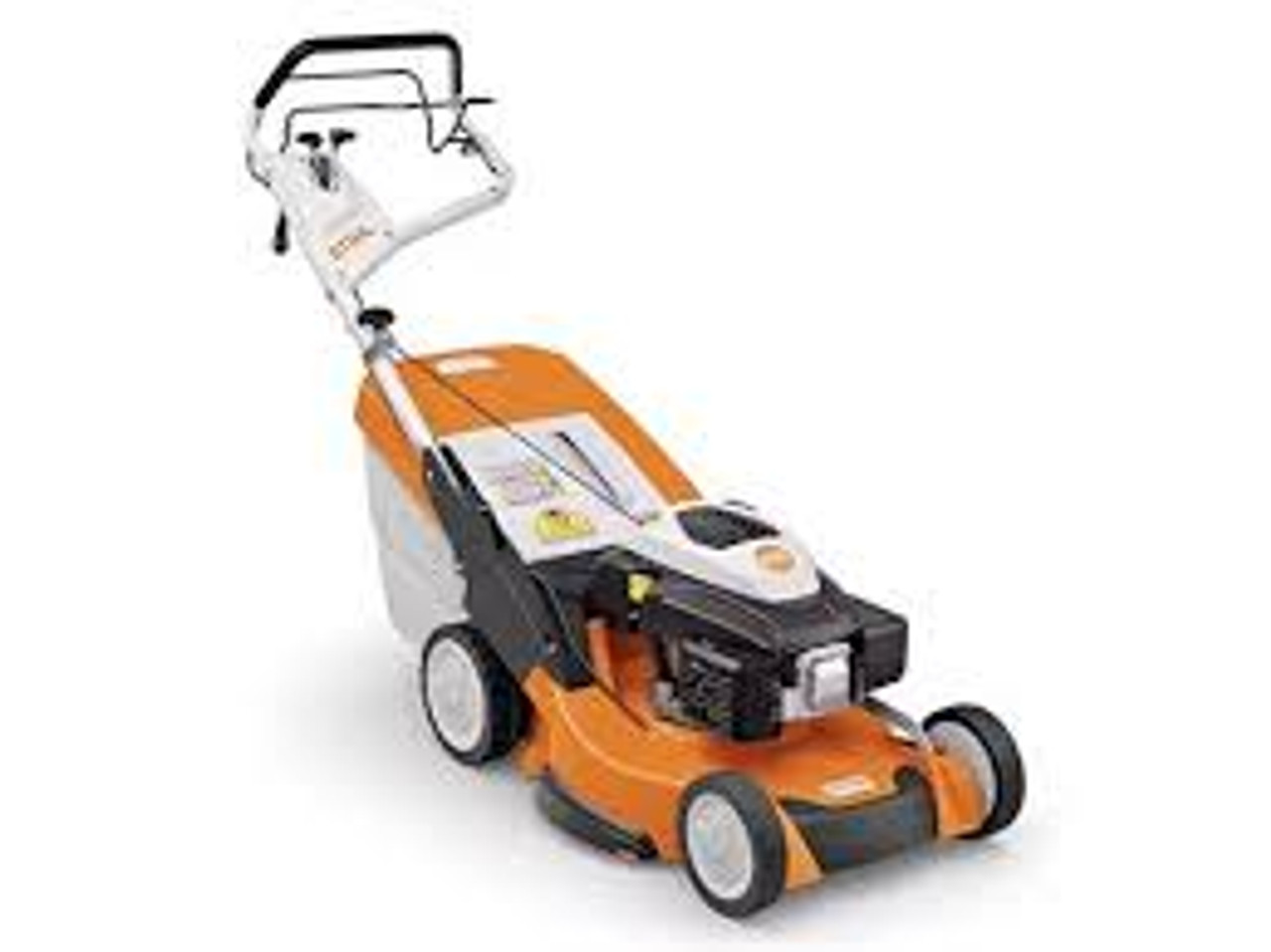 Stihl RM 756 YC hydrostatic commercial lawn mower with grass catcher
