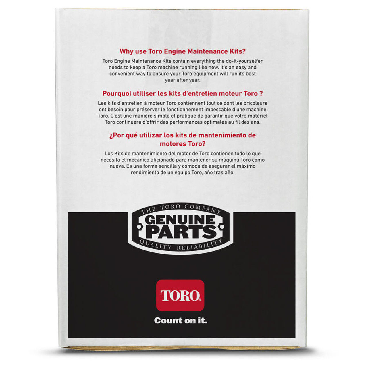 Toro 20294 - Maintenance Kit TORO V-Twin (Replaces 139-0646 & 132-4878)