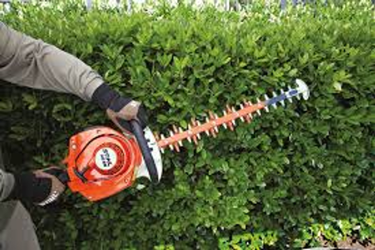 Stihl HS 56 hedge trimmer with ergonomic handle and anti-vibration system Stihl HS 56 hedge trimmer with ergonomic handle and anti-vibration system