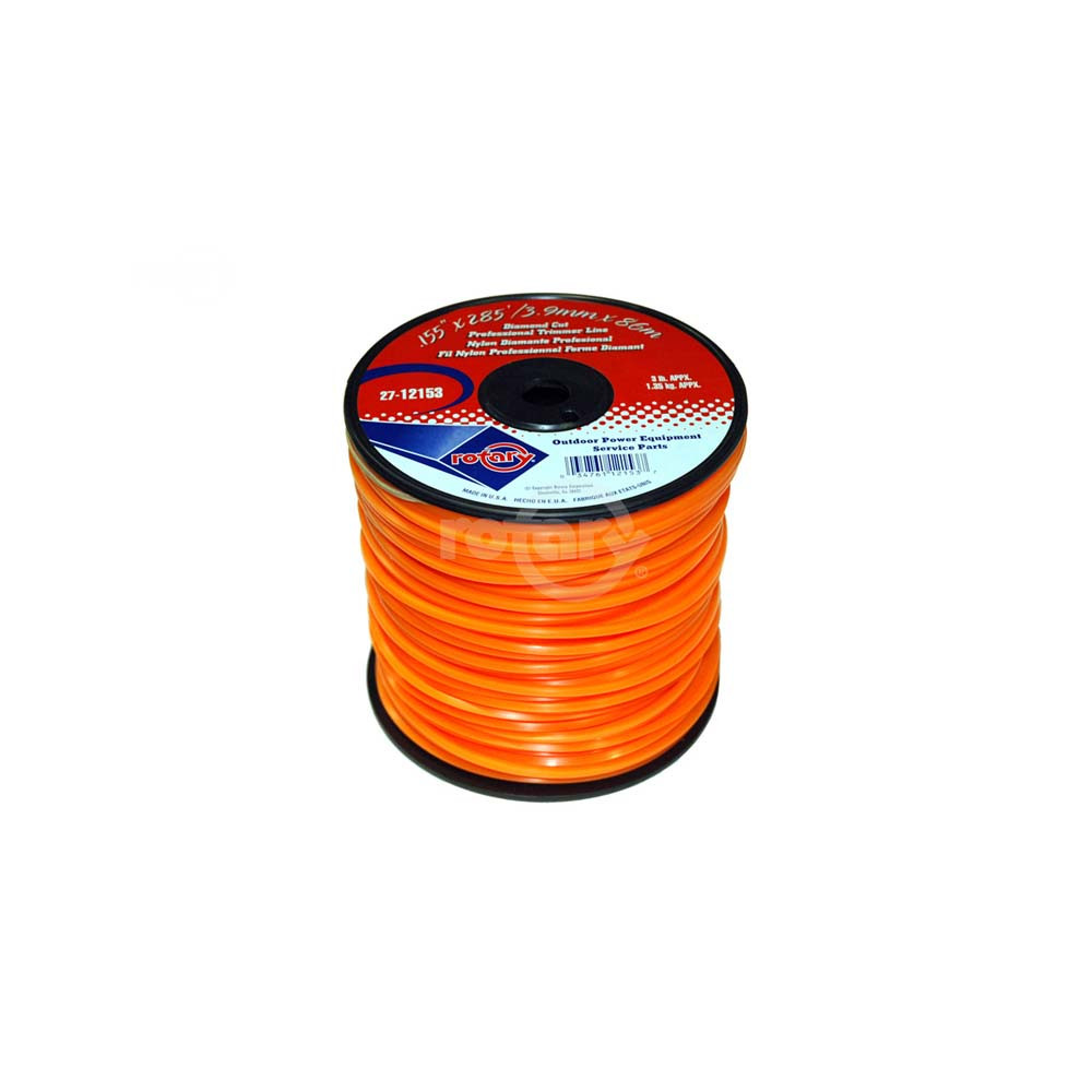 Rotary 12153 TRIMMER LINE .155 3# SPOOL ORANGE DIAMON