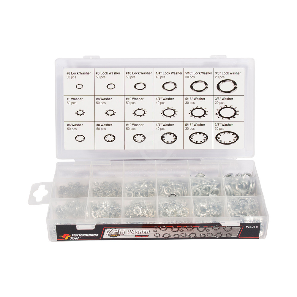 Rotary 15345 LOCK WASHER ASSORTMENT 720 PIECE ASSORTM