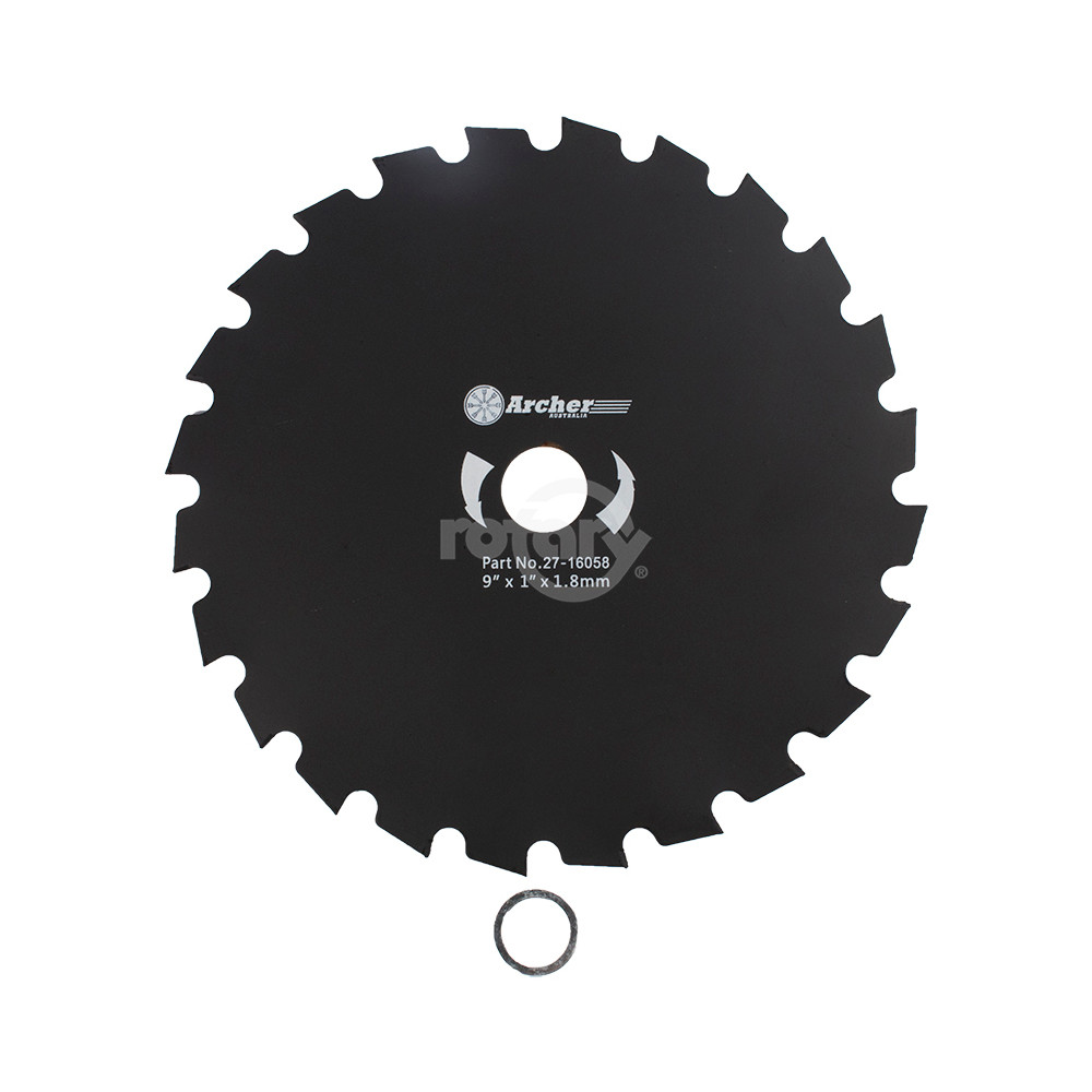 Rotary 16058 BRUSH BLADE 9" X 1" 24T