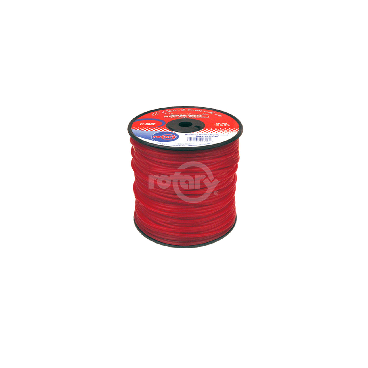 Rotary 9332 TRIMMER LINE .155 3# SPOOL RED COMMERCIA