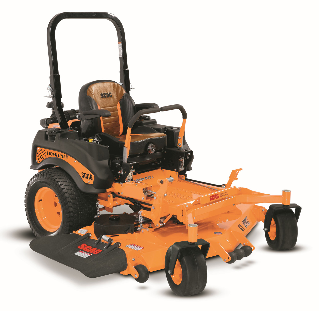 Side profile of Scag Tiger Cat II STCII-52V-25CV-EFI 52 inch mower