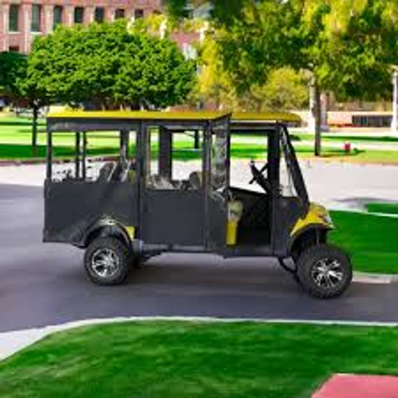 DoorWorks 6T-CC-PR-SUN | Sunbrella 6-Passenger Track-Style Enclosure for Club Car Precedent