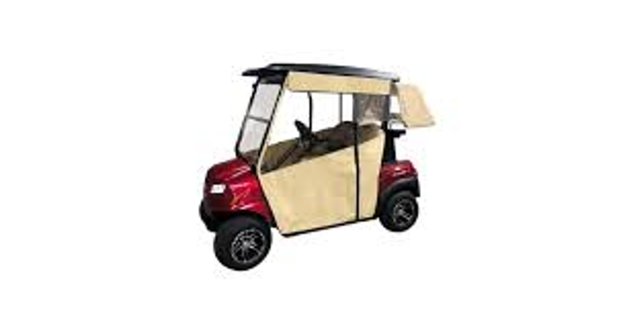 DoorWorks Sunbrella 3-Sided Enclosure for EZGO RXV | Split Back Seats