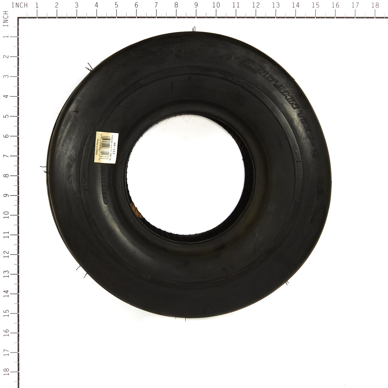 Tire 15x600-6, Rib 2ply Tl