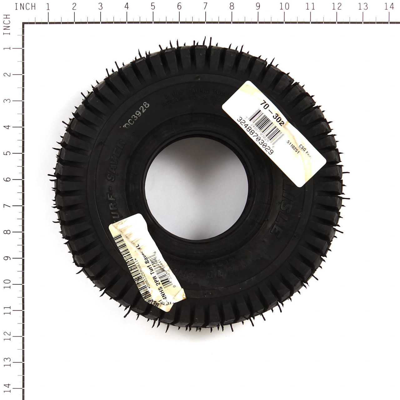 Carlisle Tire 410/350-4 2ply Tl Turfsvr