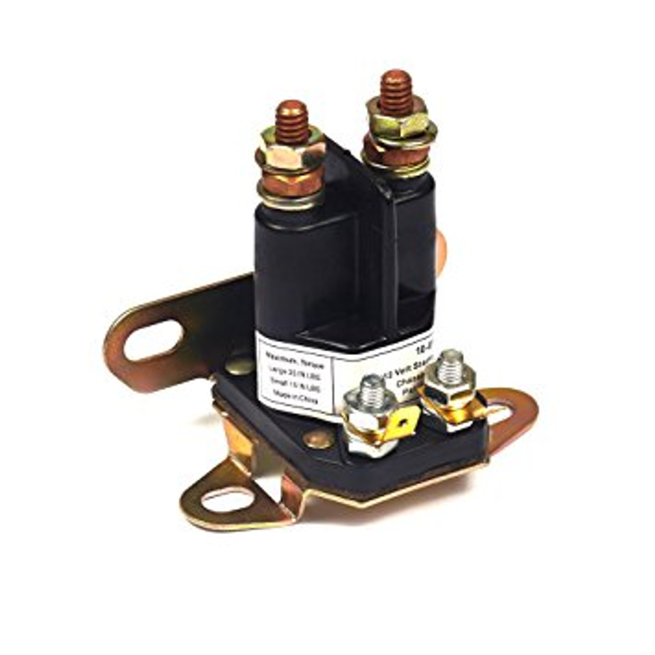 Fits most 12-Volt Starters
Genuine Briggs and Stratton Part
4-Terminal Starter Solenoid
New Briggs and Stratton OEM Replacement Part