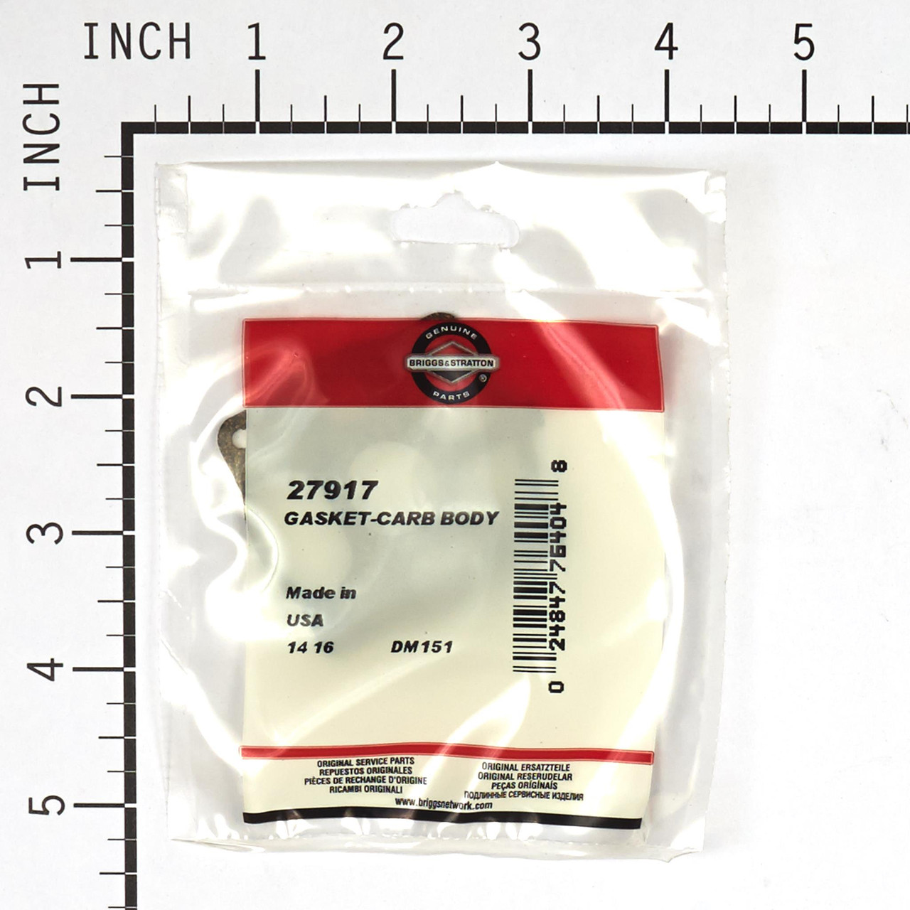 Gasket-carb Body 27917BRI