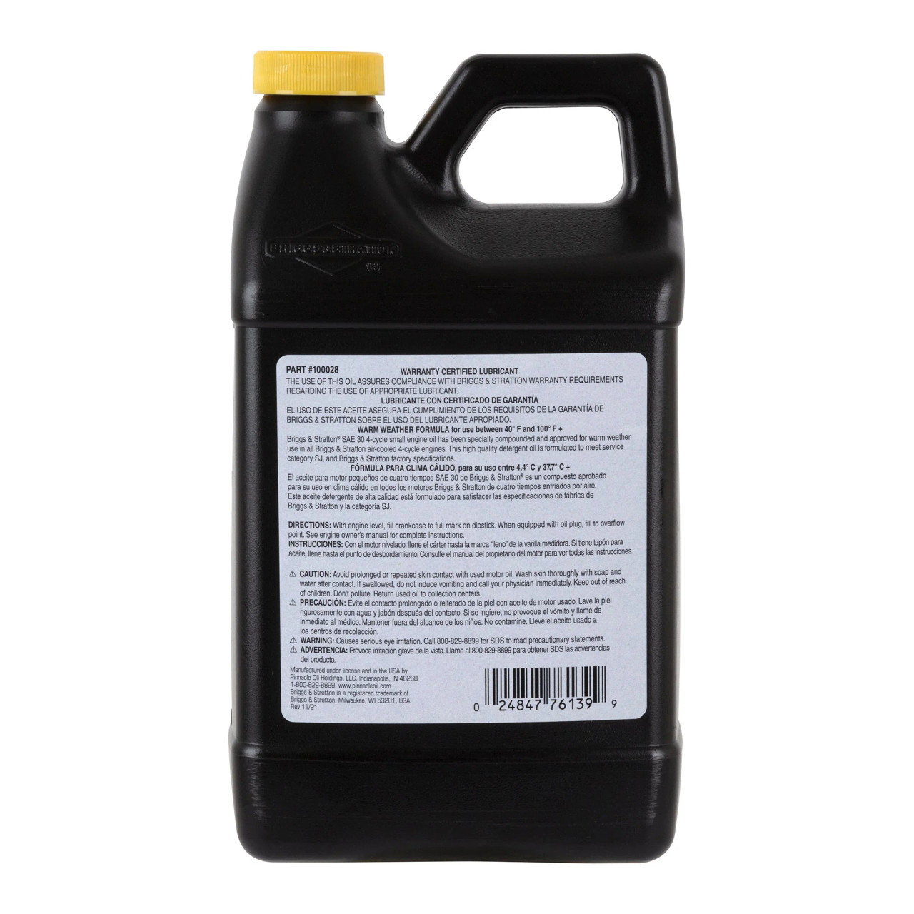 Briggs & Stratton 100028 - 4 Cycle Oil 30w 48oz