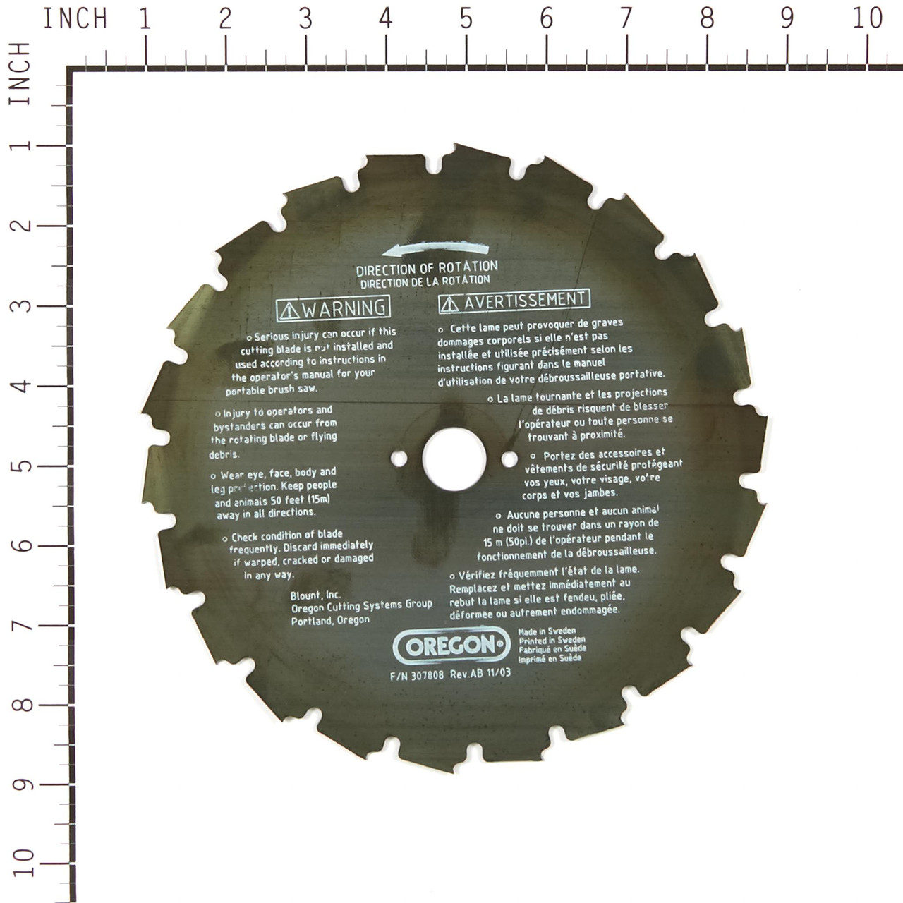 Eia Brush Blade 8in 22 Teeth 20mm