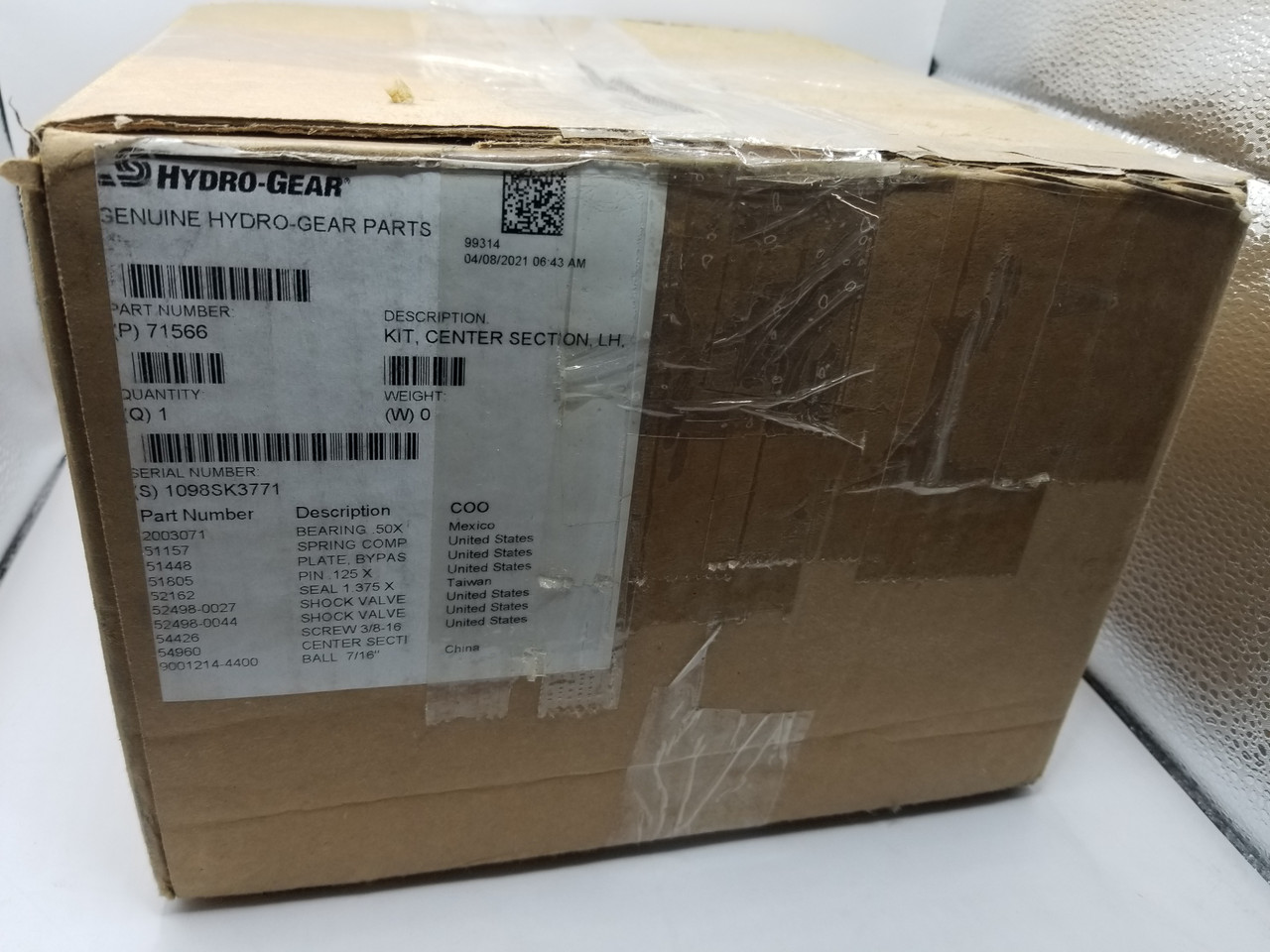 Hydro Gear 71677 Kit, T2 Ros (Special Order) package std