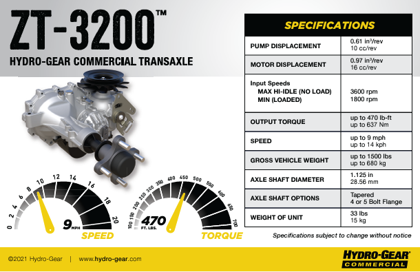 TRANSAXLE, ZT3200, LH - 04827900