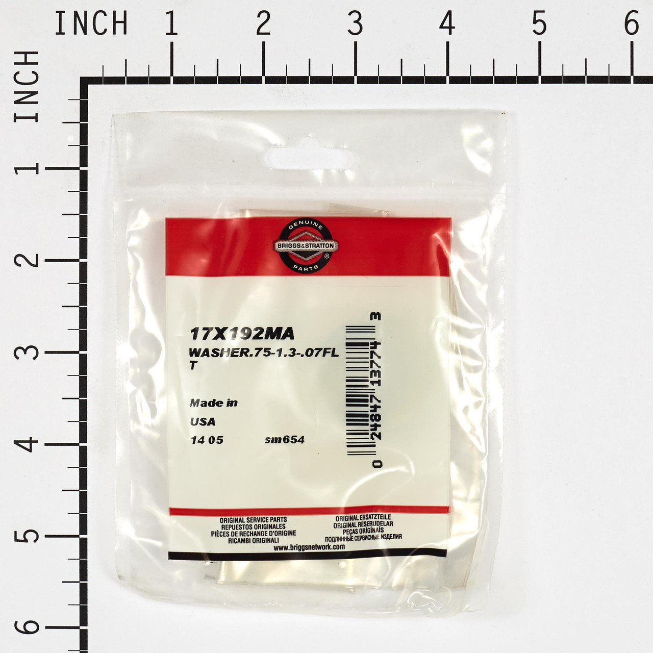 WASHER.75-1.3-.07FLT - 17X192MA