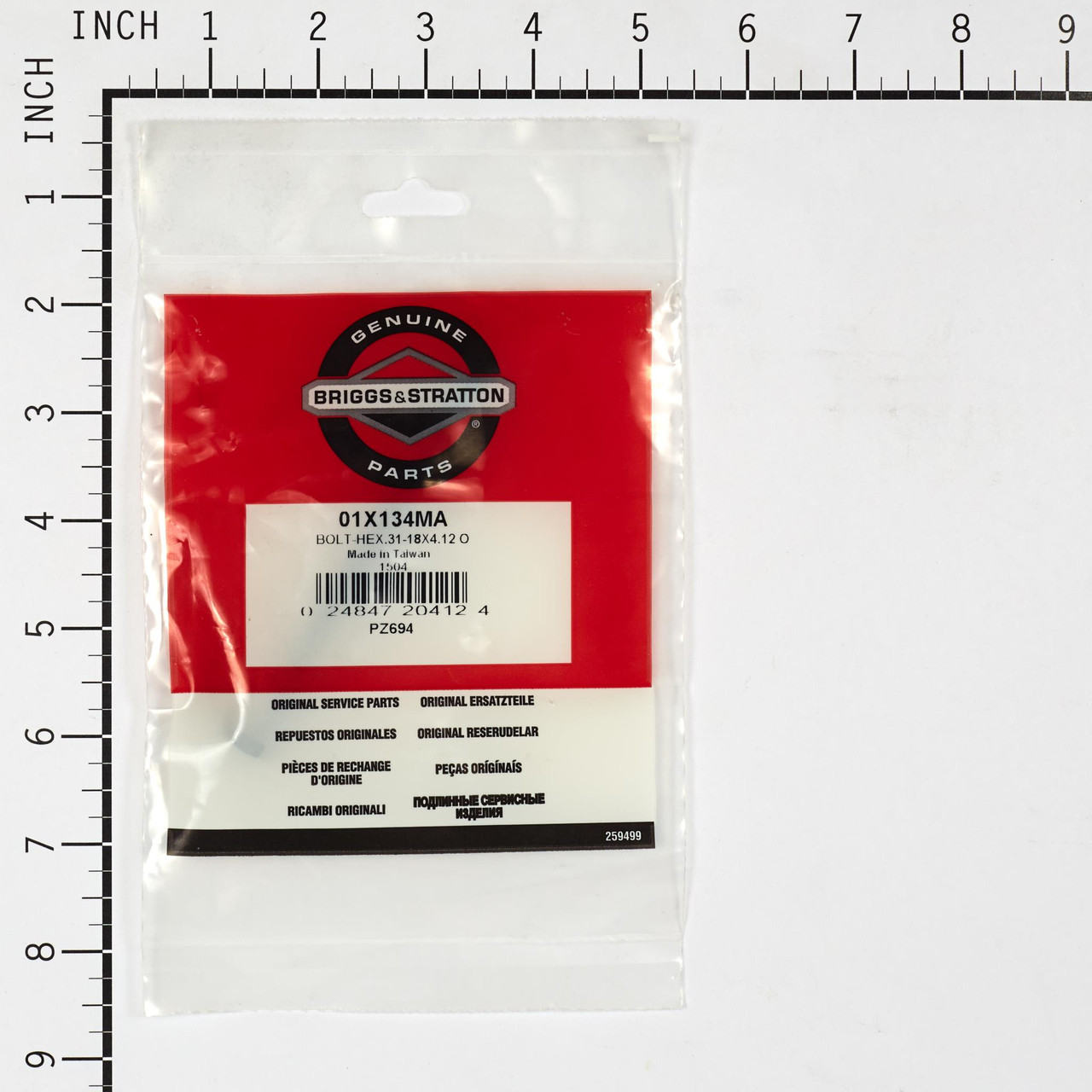 BOLT-HEX.31-18X4.12 O - 1X134MA