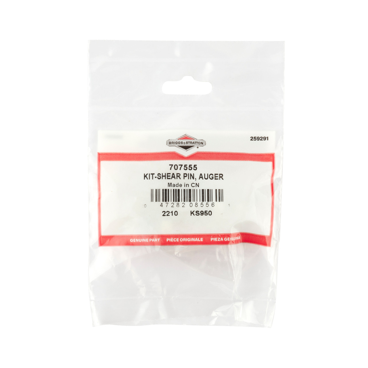 KIT-SHEAR PIN, AUGER - 707555