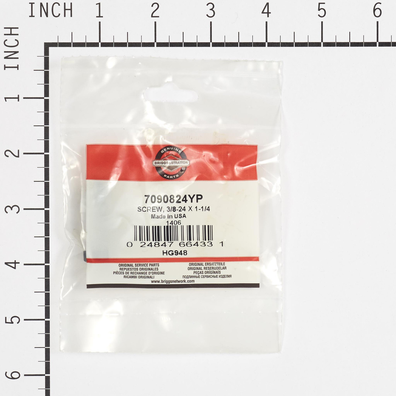 SCREW, 3/8-24 X 1-1/4 - 7090824YP