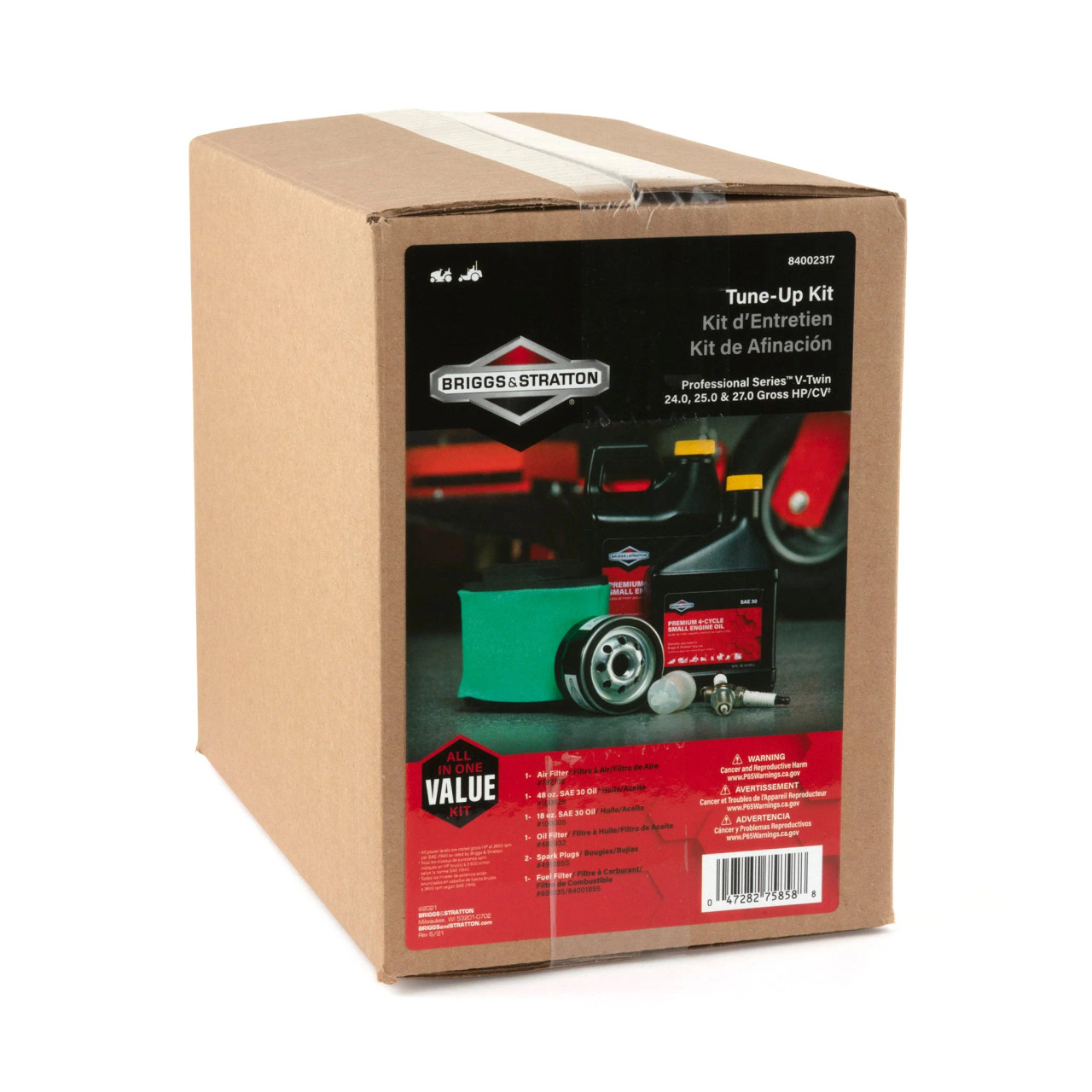 Briggs & Stratton 84002317 - Maintenance Kit for Professional Series 24.0, 25.0 & 27.0 GHP V-Twin Engines