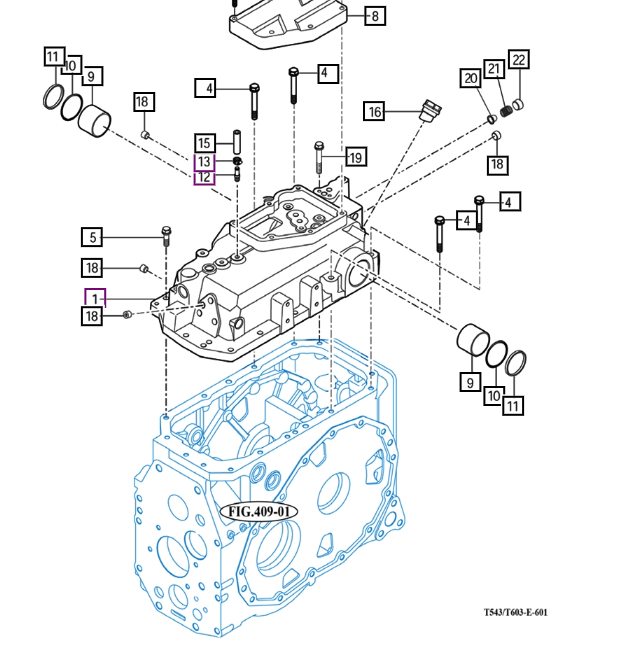 CASE SUB , CYLINDER - 12615009101 package std