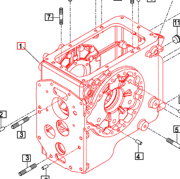 CASE, RR Transmission - 14722400016M package std